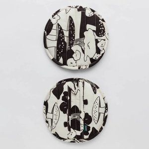 NWT Baggu Pot Holder Set of 2 Mushroom Print